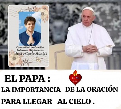 EL PAPA Y LA ORACIÓN